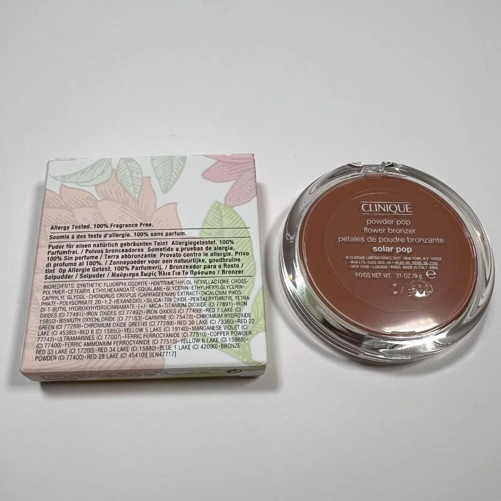 Clinique Powder Pop Flower Bronzer Solar Pop Full Regular Standard Size